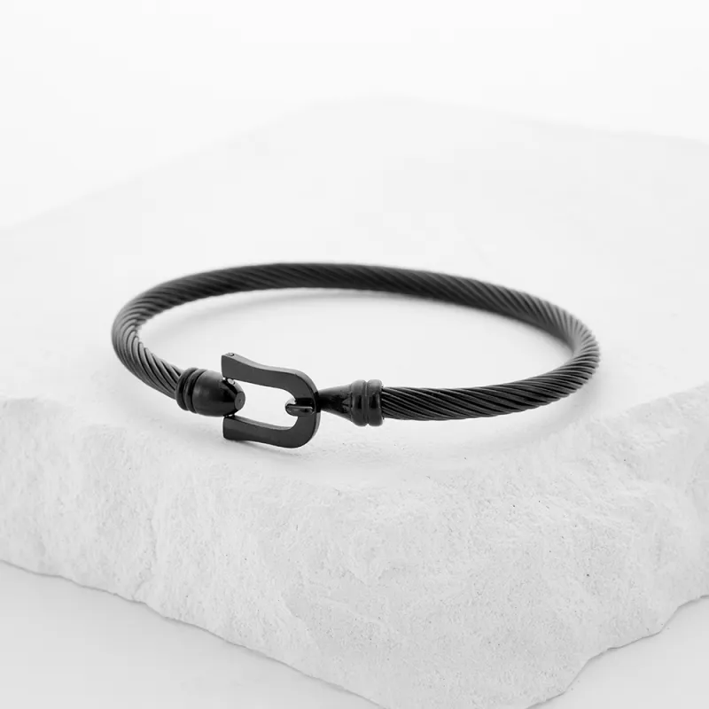 ENFANTIN Titanium Steel Bangles Unisex-2