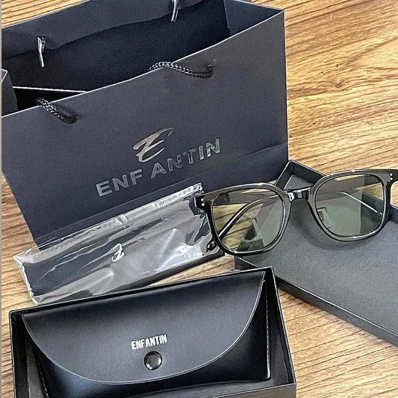 ENFANTIN Square Sunglasses Unisex Black-3
