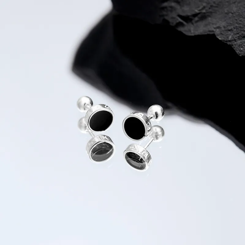 ENFANTIN 999 Fine Silver Stud Earrings Unisex-2