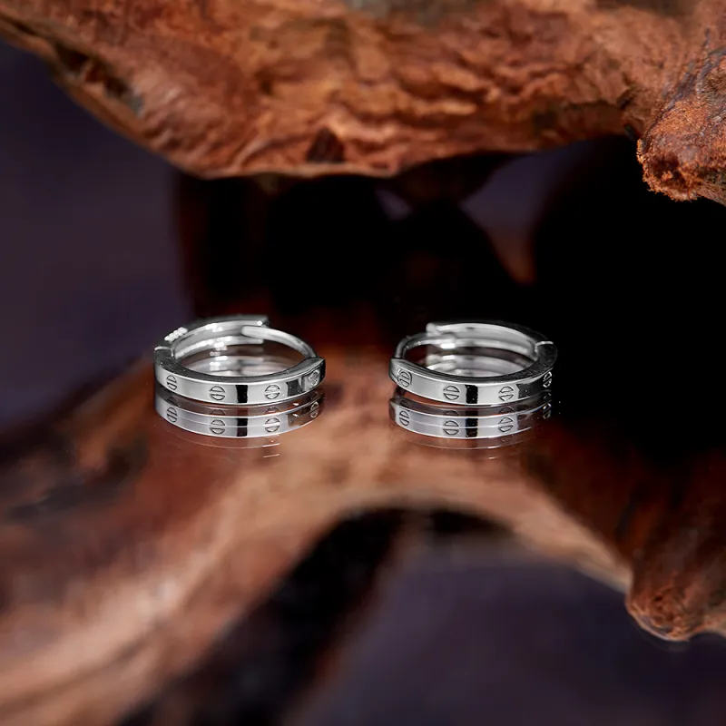 ENFANTIN S999 Fine Silver Earrings Unisex-5