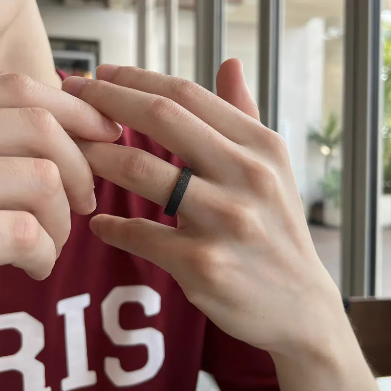 ENFANTIN Titanium Steel Rings Unisex-2