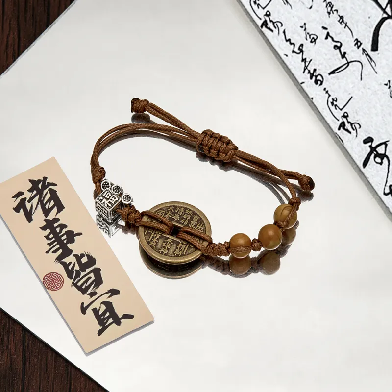 ENFANTIN Alloy, Wooden Bead Bracelets Unisex-7