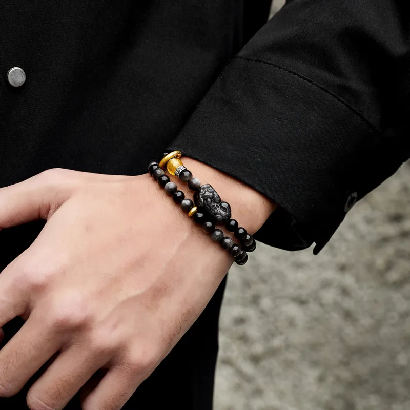 ENFANTIN Obsidian Bracelets Unisex-2