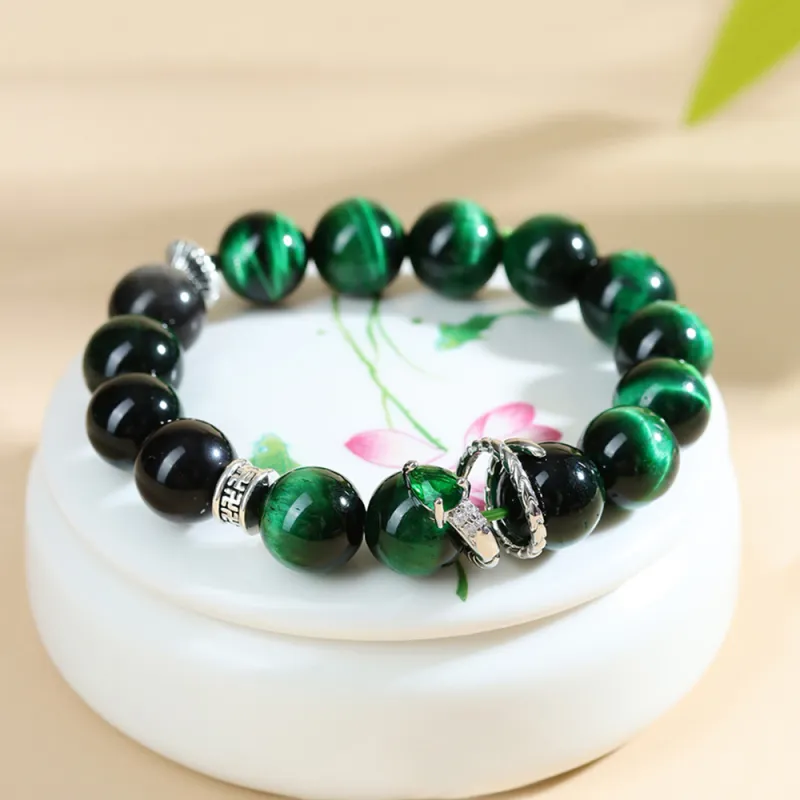 ENFANTIN Tiger's Eye Stone Jade Bracelets Unisex-6