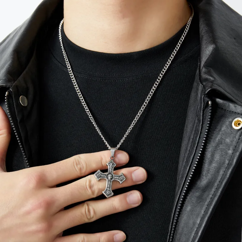 ENFANTIN Titanium Steel Necklaces Unisex-3