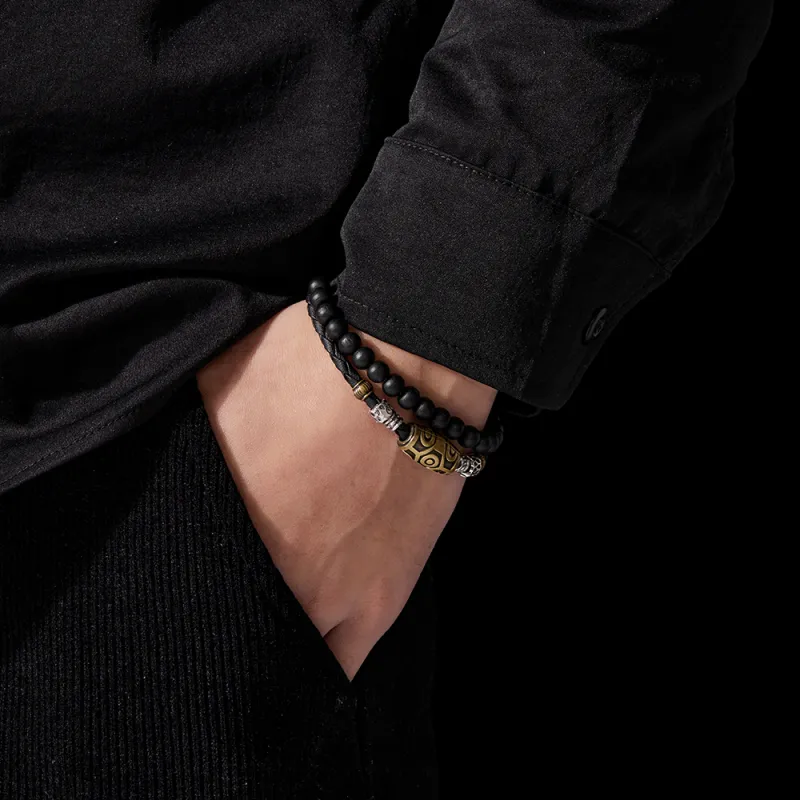 ENFANTIN Copper, Resin, Wax Cord Rope Bracelets Unisex-4