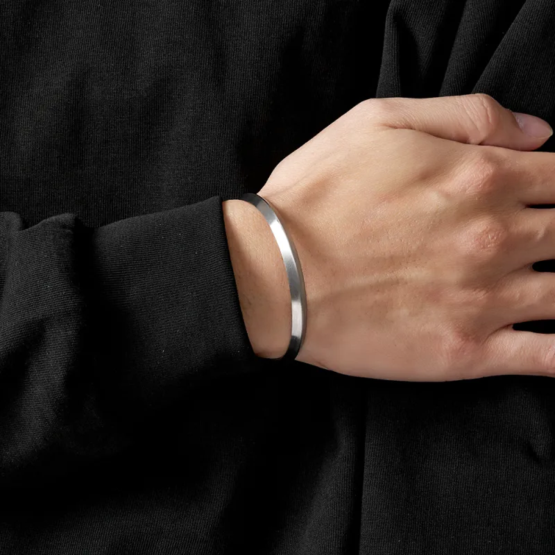 ENFANTIN Titanium Steel Bangles Unisex-2