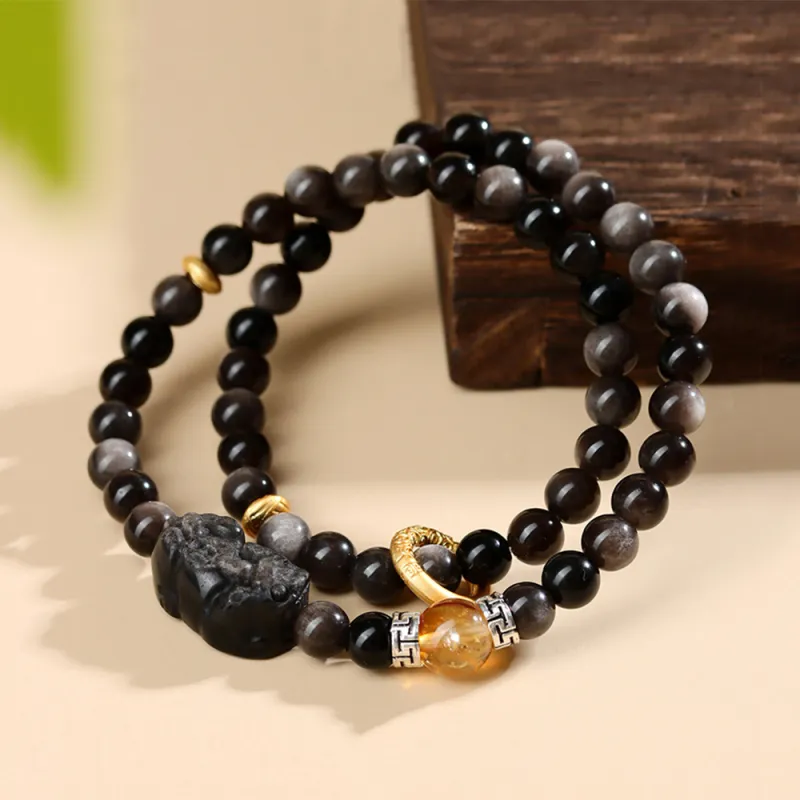 ENFANTIN Obsidian Bracelets Unisex-5