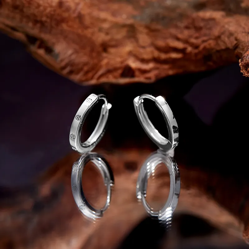 ENFANTIN S999 Fine Silver Earrings Unisex-4