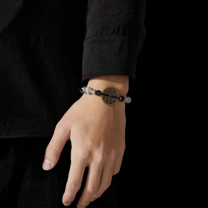 ENFANTIN Glass Alloy Rope Bracelets Unisex-2