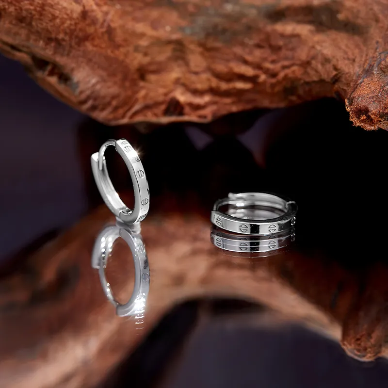 ENFANTIN S999 Fine Silver Earrings Unisex-3