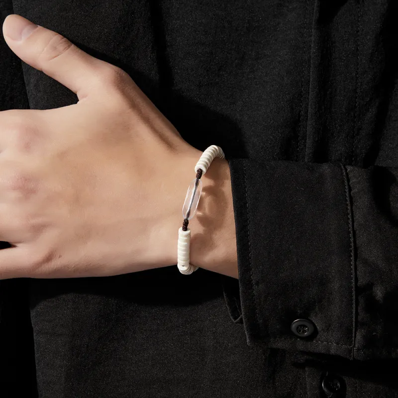 ENFANTIN Shell Pearl Rope Bracelets Unisex-5