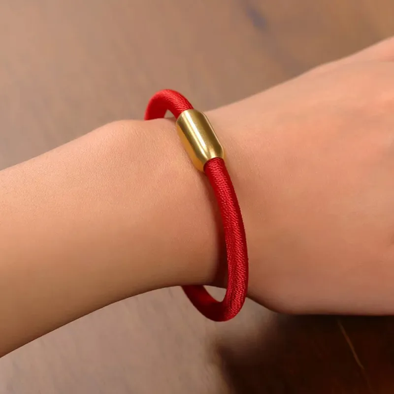 ENFANTIN Titanium Steel PVC Cord Bangles Unisex-3
