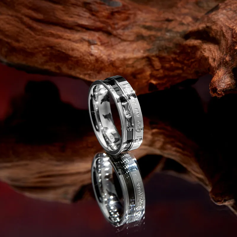 ENFANTIN Titanium Steel Rings Unisex-2