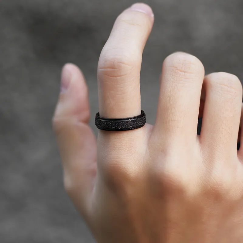 ENFANTIN Titanium Steel Rings Unisex-6