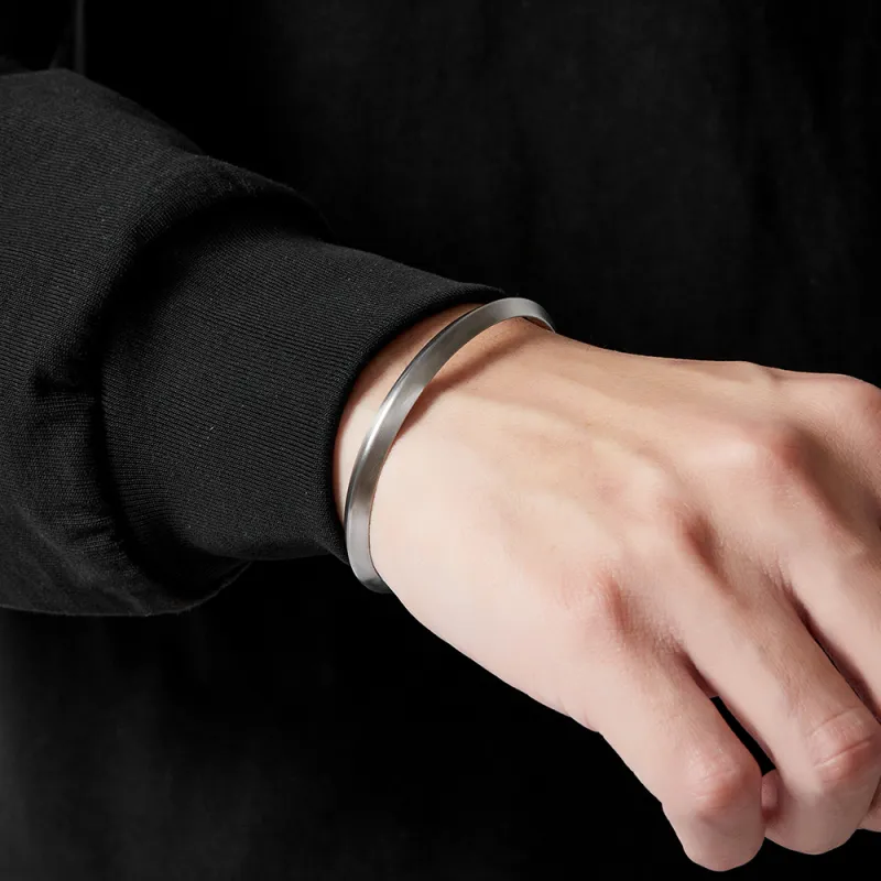 ENFANTIN Titanium Steel Bangles Unisex-1