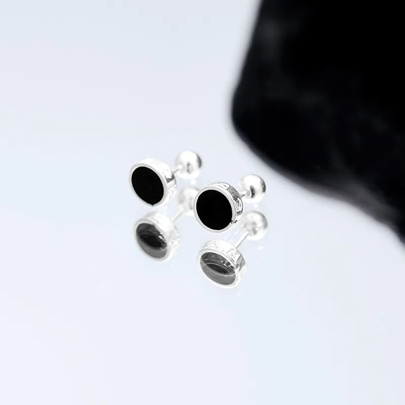 ENFANTIN 999 Fine Silver Stud Earrings Unisex-3