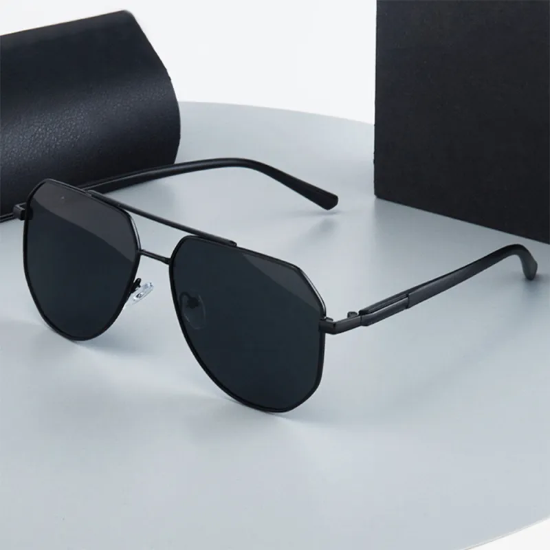 ENFANTIN TR/Memory Plastic Metal Aviator Sunglasses Unisex-2