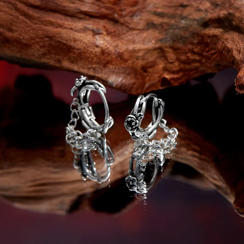 ENFANTIN Titanium Steel Earrings Unisex-5