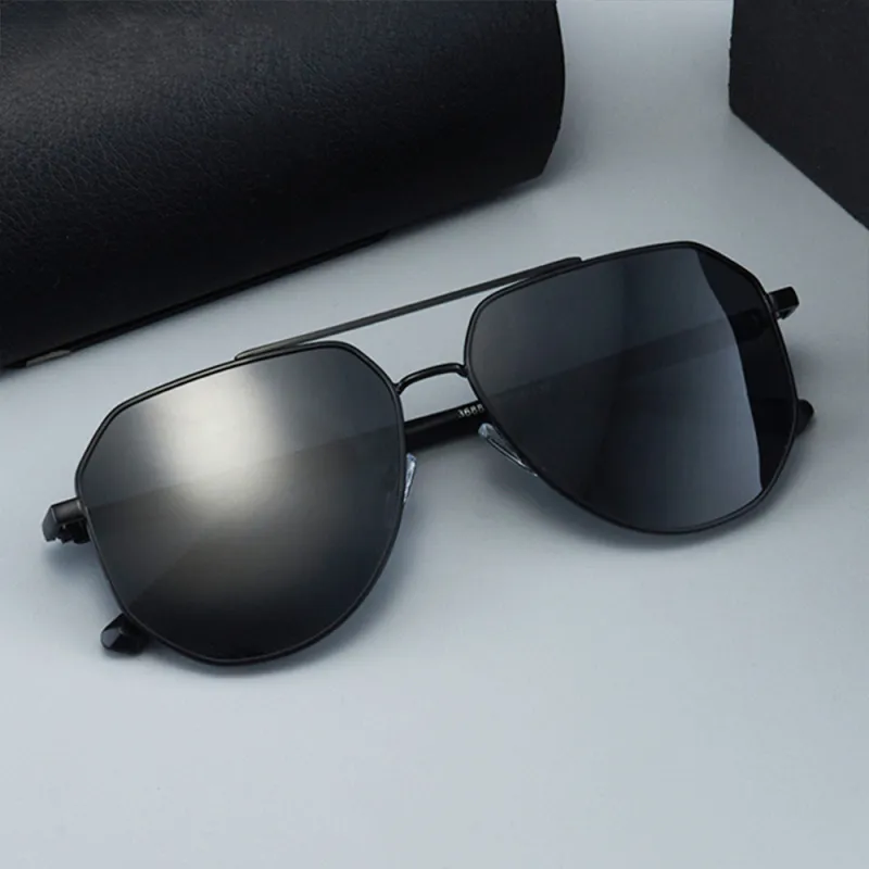 ENFANTIN TR/Memory Plastic Metal Aviator Sunglasses Unisex-1