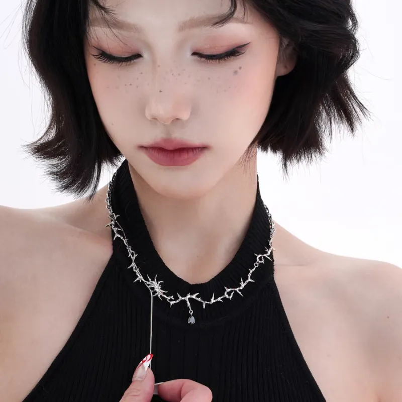 ENFANTIN Copper Stainless Steel/Zirconia Necklaces Unisex-2