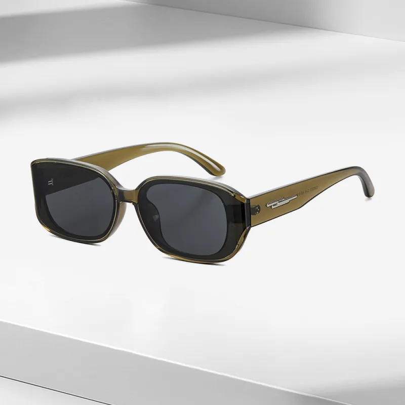 ENFANTIN TR/Memory Plastic Square Sunglasses Unisex-13