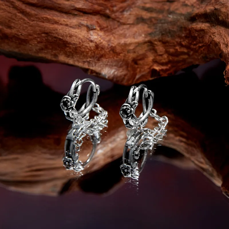 ENFANTIN Titanium Steel Earrings Unisex-2