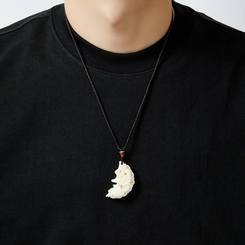 ENFANTIN Ivory Nut Necklaces Unisex-3