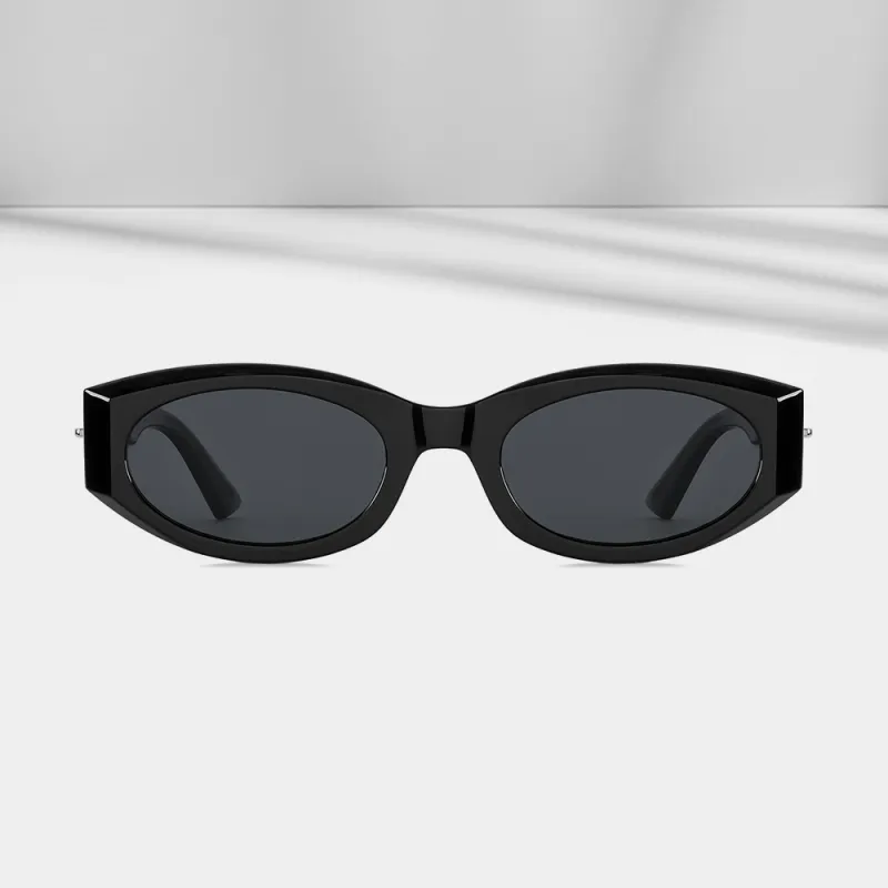 ENFANTIN TR/Memory Plastic Cat Eye Sunglasses Unisex-2