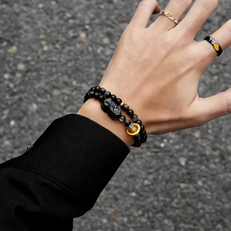ENFANTIN Obsidian Bracelets Unisex-1