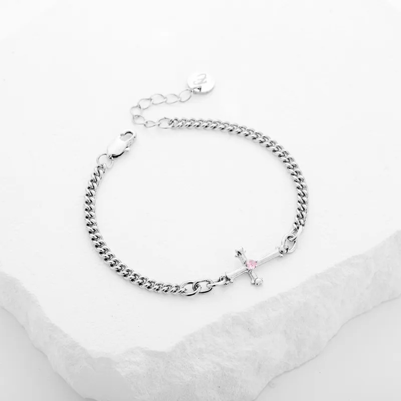 ENFANTIN Copper Palladium plated White K Bracelets Unisex-4