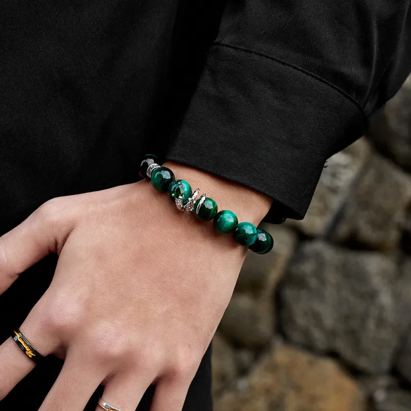 ENFANTIN Tiger's Eye Stone Jade Bracelets Unisex-2