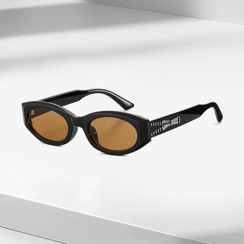 ENFANTIN TR/Memory Plastic Cat Eye Sunglasses Unisex-8
