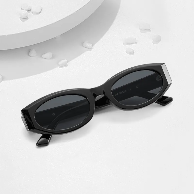 ENFANTIN TR/Memory Plastic Cat Eye Sunglasses Unisex-3