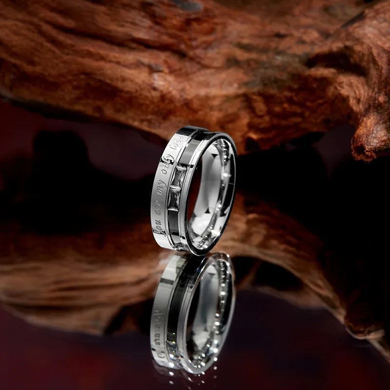 ENFANTIN Titanium Steel Rings Unisex-3