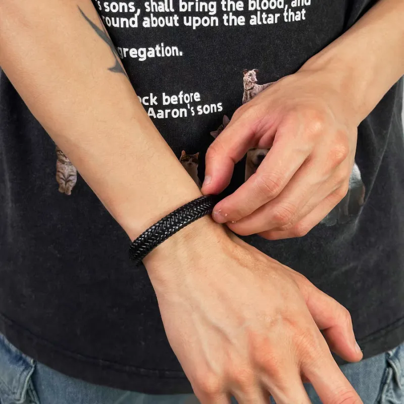 ENFANTIN Artificial Leather Wristbands Unisex-3