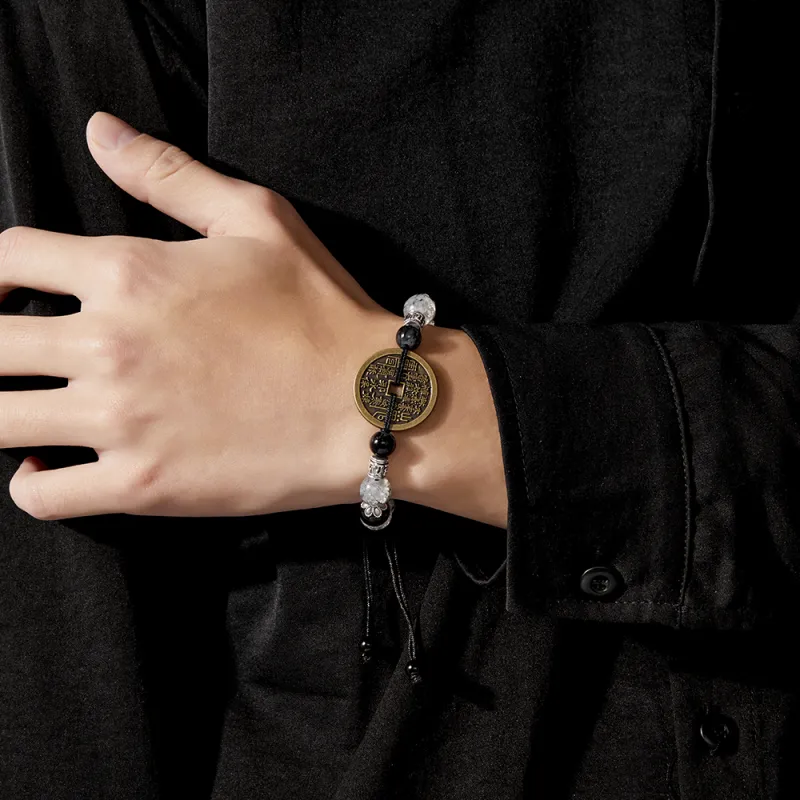 ENFANTIN Glass Alloy Rope Bracelets Unisex-4