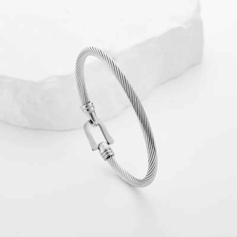 ENFANTIN Titanium Steel Bangles Unisex-5