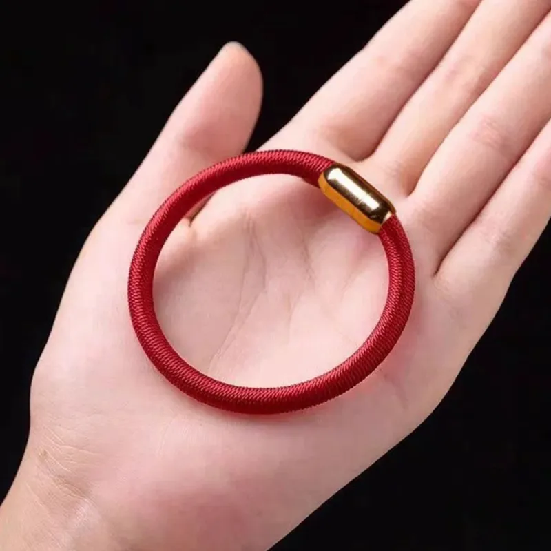 ENFANTIN Titanium Steel PVC Cord Bangles Unisex-2