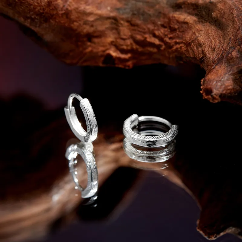 ENFANTIN 925 Sterling Silver Earrings Unisex-4