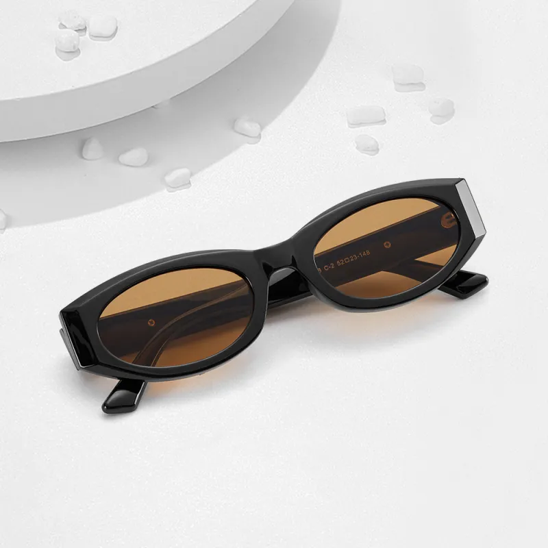 ENFANTIN TR/Memory Plastic Cat Eye Sunglasses Unisex-7