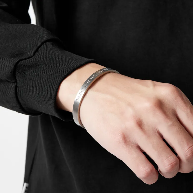 ENFANTIN Titanium Steel Bangles Unisex-1