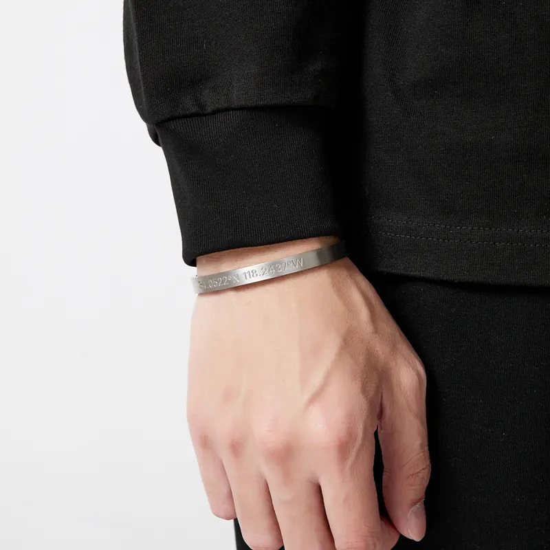 ENFANTIN Titanium Steel Bangles Unisex-2