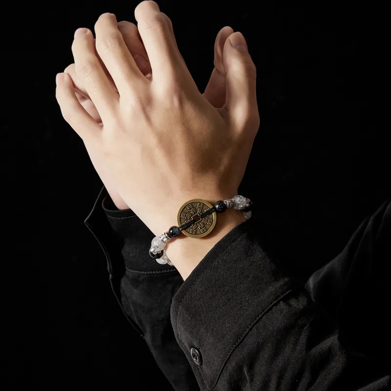 ENFANTIN Glass Alloy Rope Bracelets Unisex-3