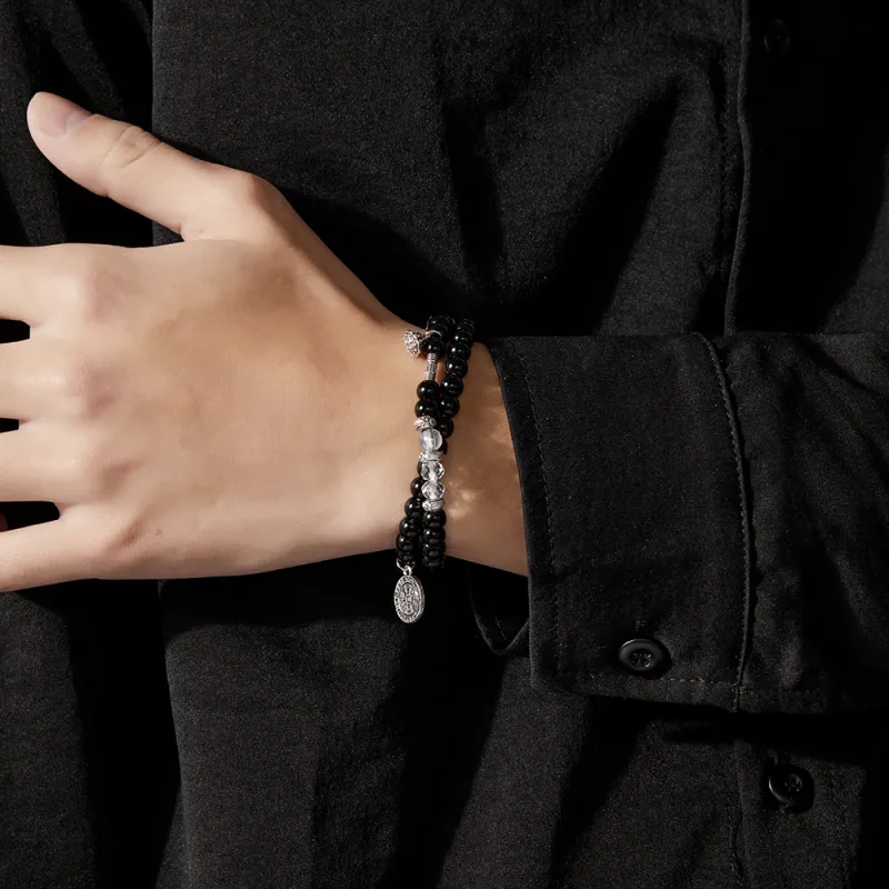 ENFANTIN Glass Alloy Bracelets Unisex-1