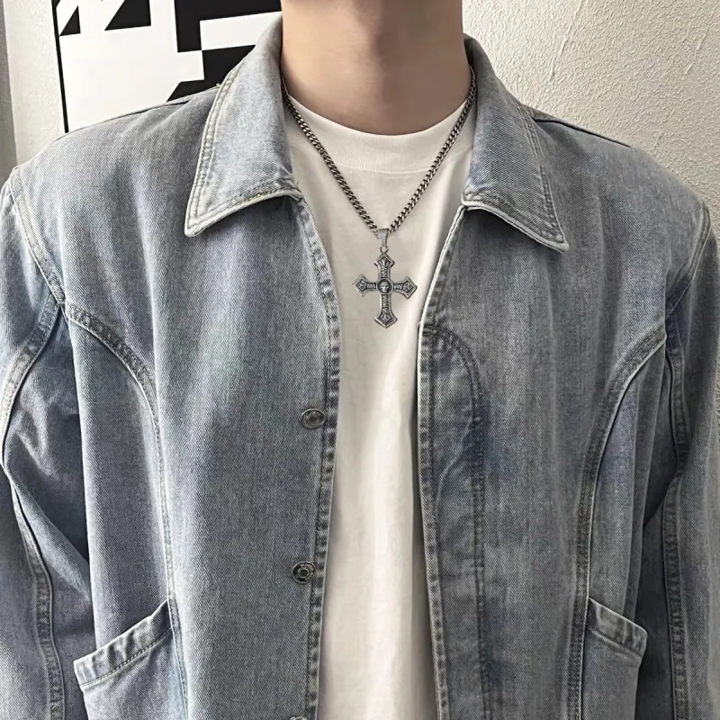 ENFANTIN Titanium Steel Necklaces Unisex-5