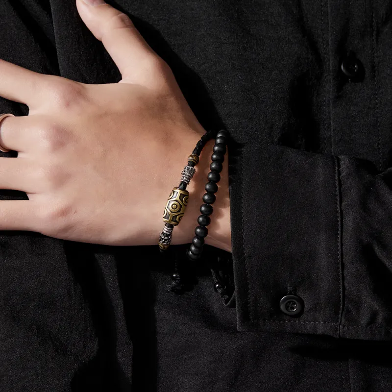 ENFANTIN Copper, Resin, Wax Cord Rope Bracelets Unisex-2
