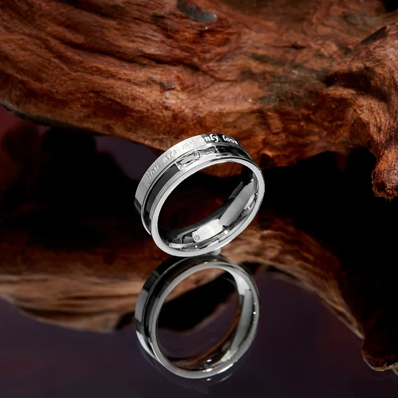 ENFANTIN Titanium Steel Rings Unisex-1