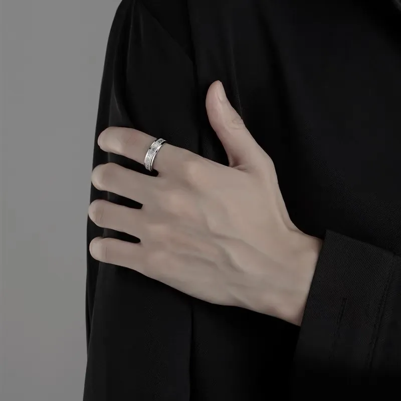 ENFANTIN Titanium Steel Rings Unisex-16
