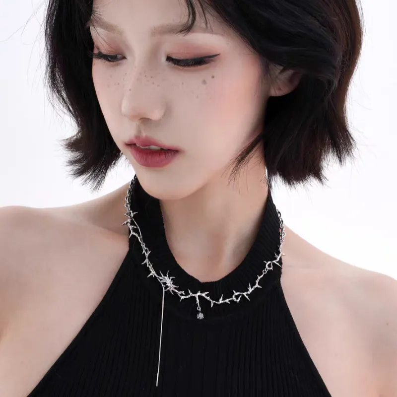 ENFANTIN Copper Stainless Steel/Zirconia Necklaces Unisex-3